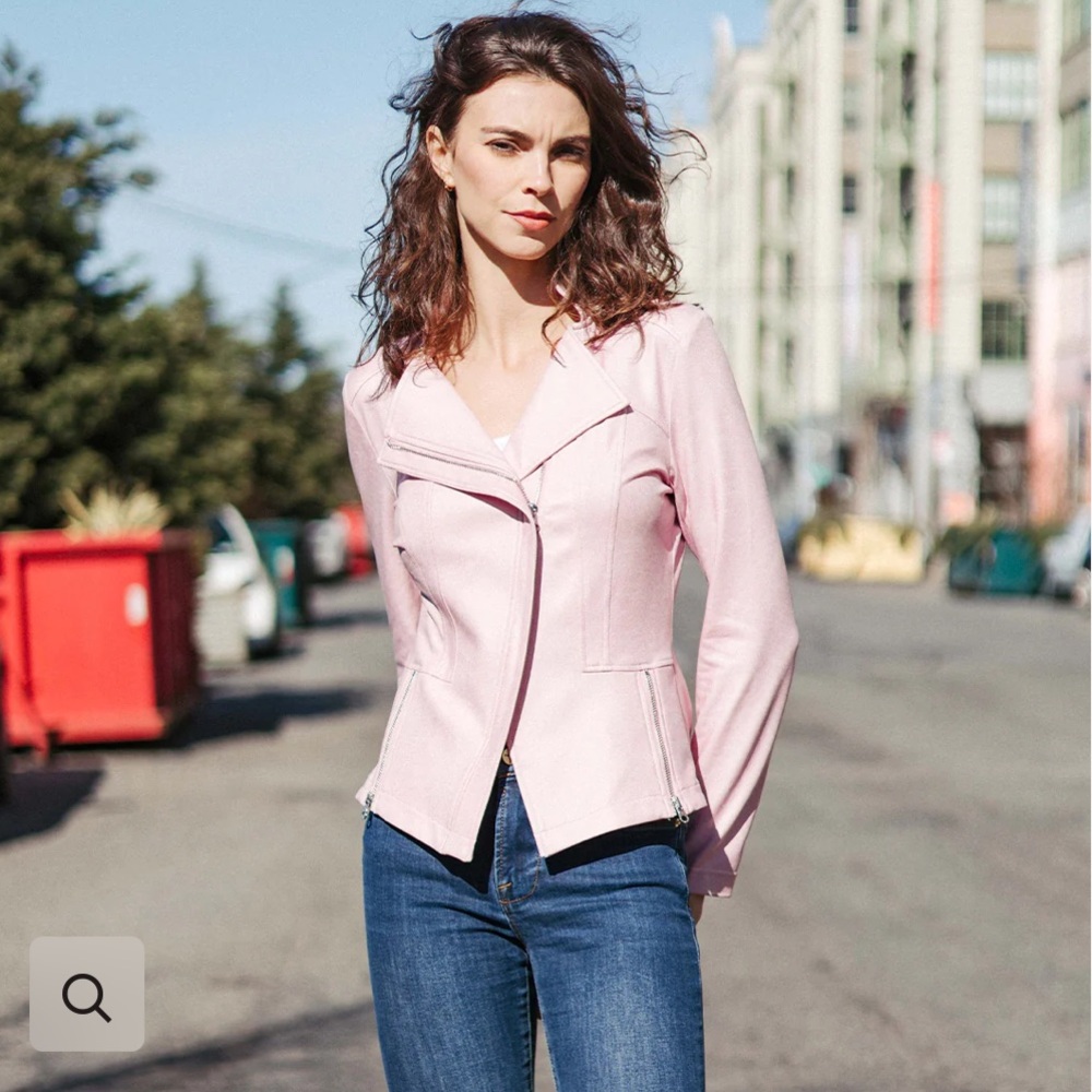 Clara Sunwoo pink liquid leather